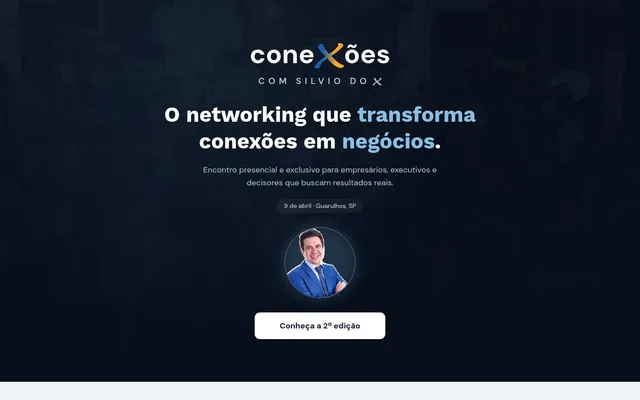 Interface do projeto Conexões com Silvio do X